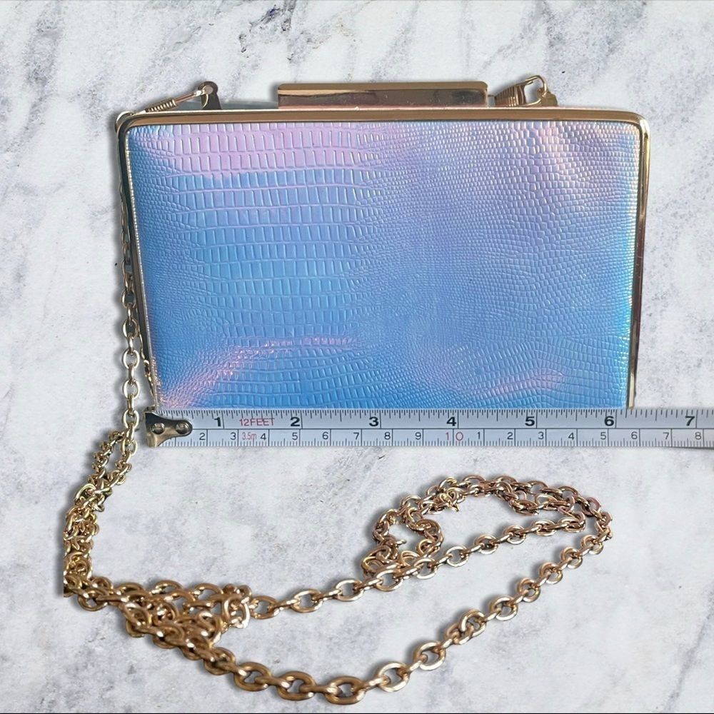 Nico&Olive Women’s Gold Luxury Clutch Handbag EUC